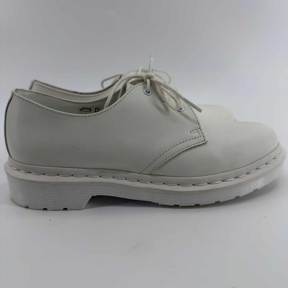 Dr Martens 1461 Mono White Smooth Leather 3-Eye Oxford Shoes Mens 7